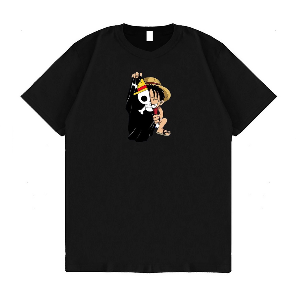 KAOS OVERSIZE MONKEY D LUFFY BENDERA T-SHIRT