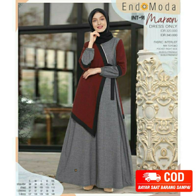 GAMIS ENDOMODA INT 91 MAROON &amp; GREEN