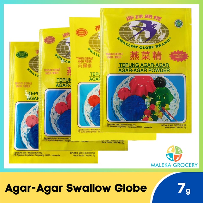 

Agar Agar Swallow Globe Brand 7 gram | Bahan Kue