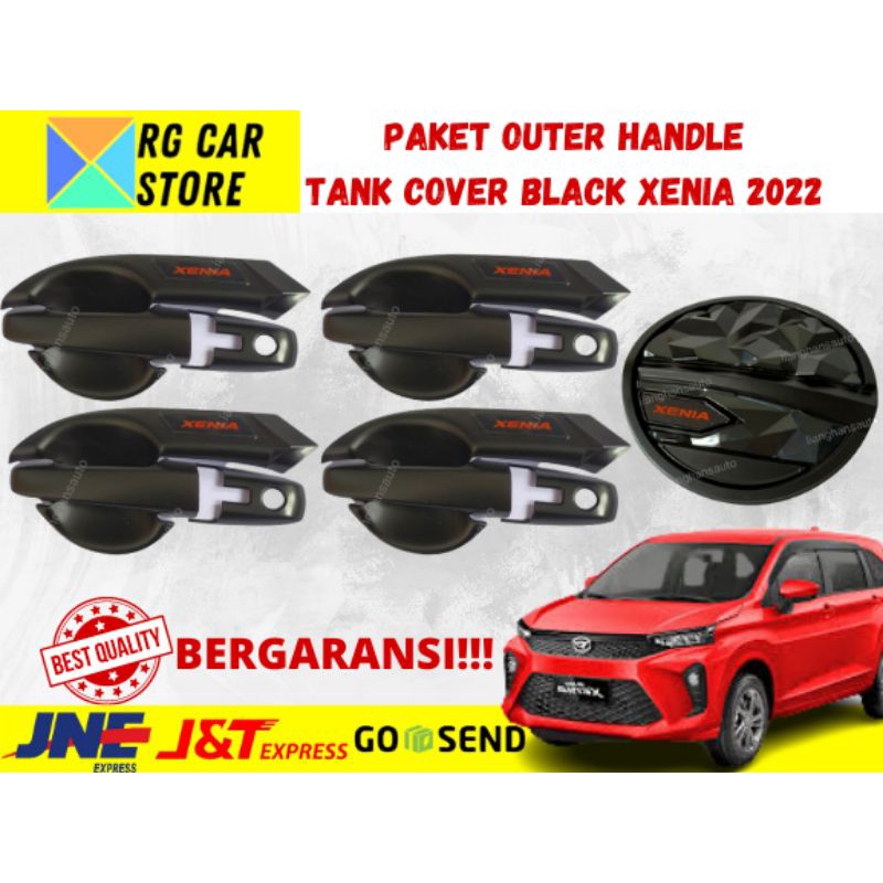 PAKET MODIF ALL NEW XENIA 2022 OUTER HANDLE TANK COVER BLACK DOFF DIJAMIN PNP BERKUALITAS