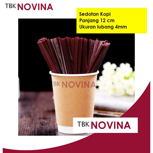 [ECER] 10PCS Sedotan Kopi Stirrer Coffee Sedotan Pipih Plastik Stirer 12cm Coffee Straw