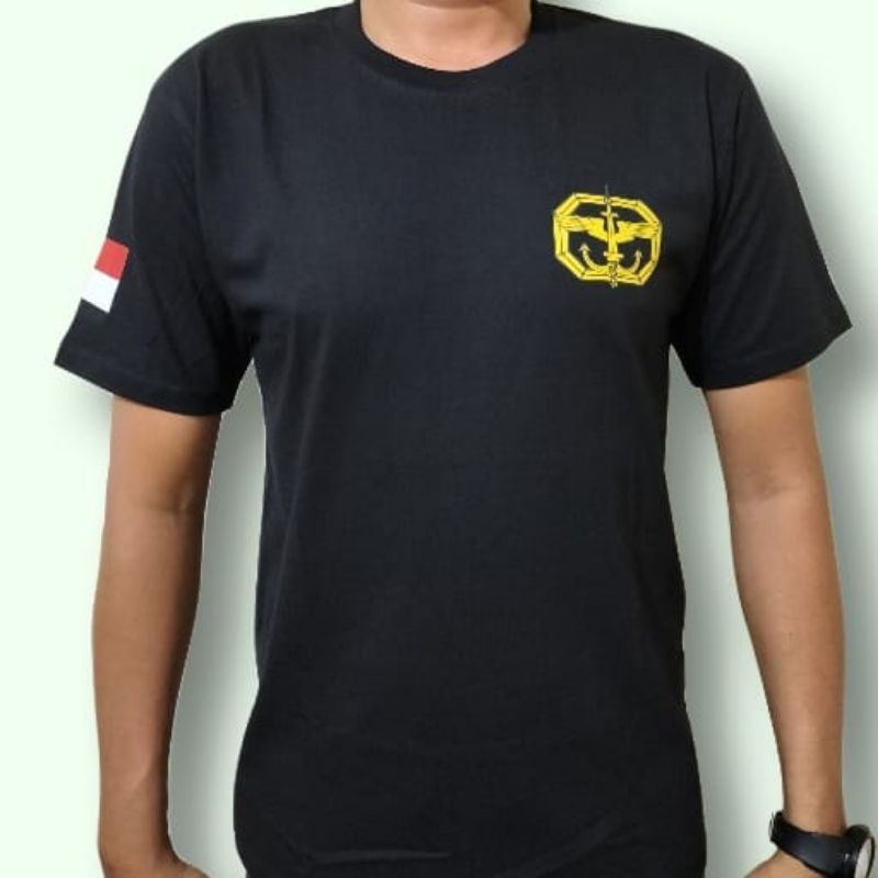 KAOS TNI AD KOPASSU//KAOS KOMANDO PASUKAN KHUSUS//KAOS TNI LENGAN PENDEK COMBED 30S