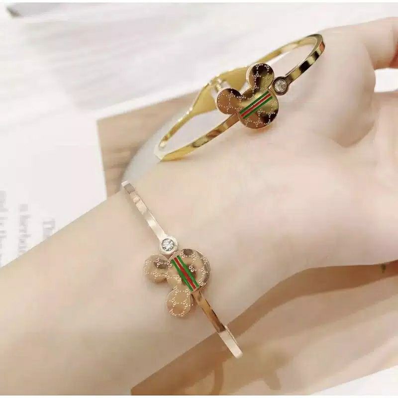 GG Gelang Bangle Mickey Titanium