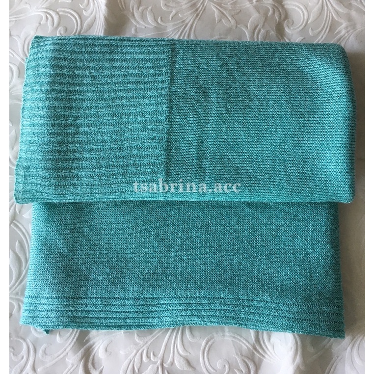 pasmina gliter rajut premium | kerudung pashmina pengantin-tosca
