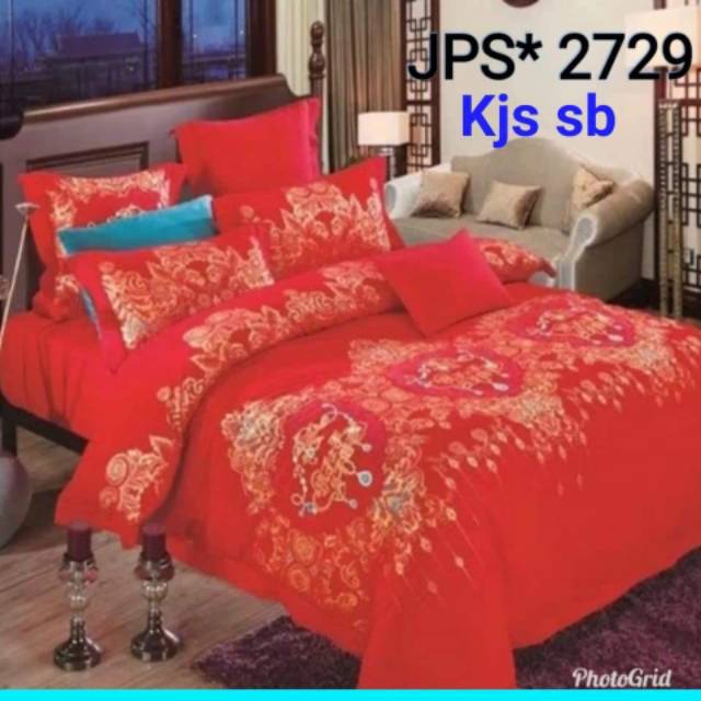 Sprei Wedding Katun Jepang. Sprei Motif Suangsi Hong &amp; Naga