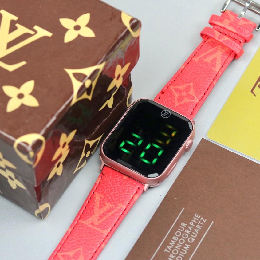 Jam Tangan Wanita LV Led TERBARU Free Box+Kartu TY1044B