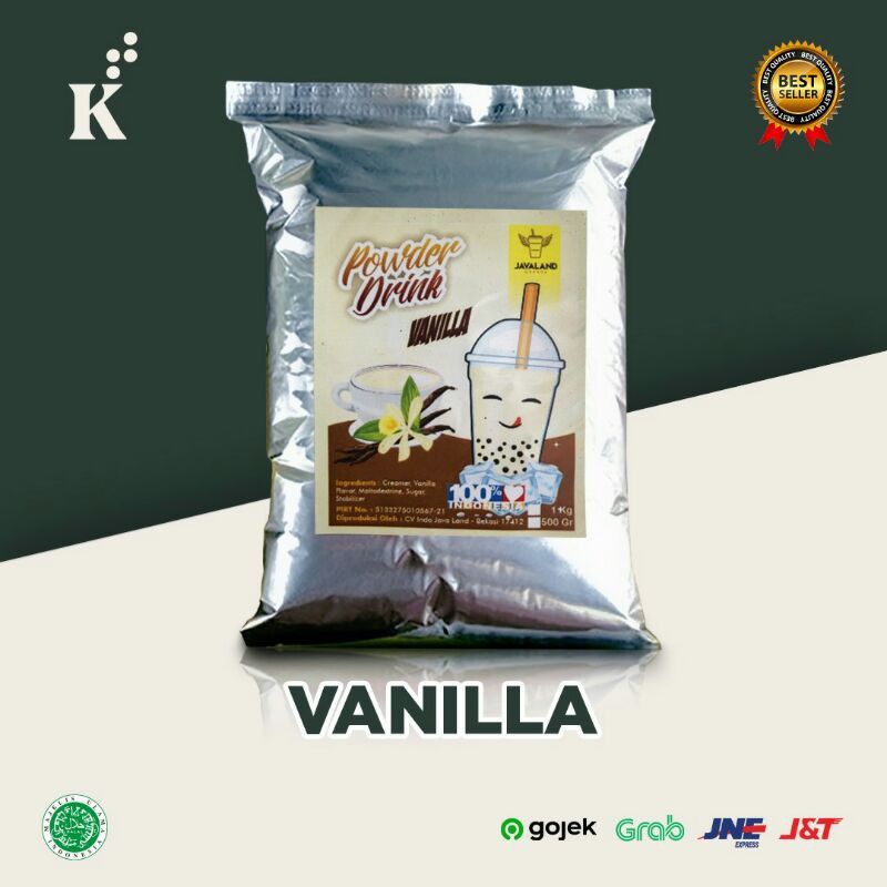 

POWDER BUBUK MINUMAN JAVALAND VANILLA WHITE 1KG