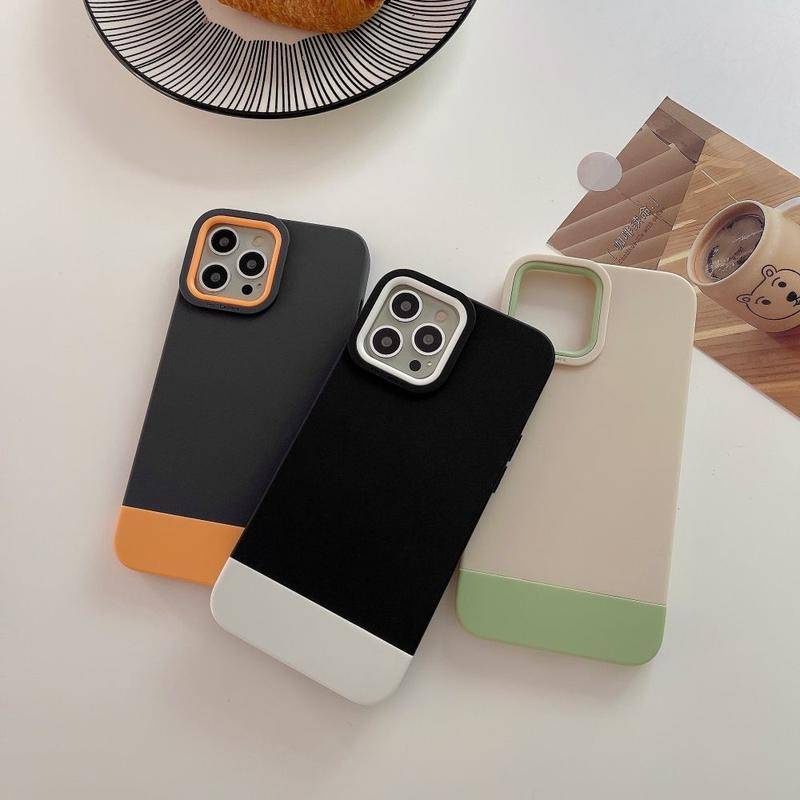 3 in 1 Case Tahan Banting Warna Permen Untuk iPhone 13 12 11 Pro Max XR X XS