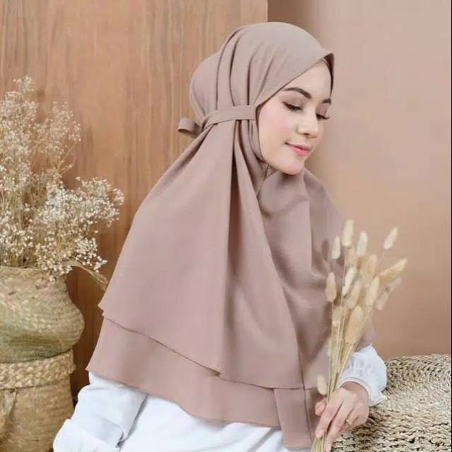 Kain ceruty babydoll 2 layer