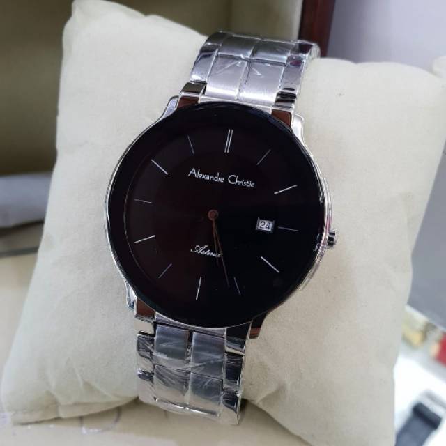 Jam Tangan Alexandre Christie AC 8615 MD Rantai Pria / Cowok Original