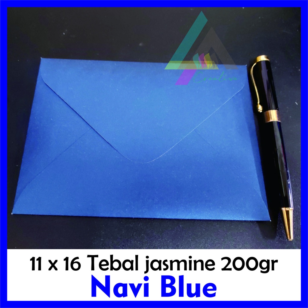 

Amplop A6 Vintage Kraft Coklat Amplop Baronial Rustic Kertas Jasmine Premium Cream / White Putih natutal & Blue Navi undangan