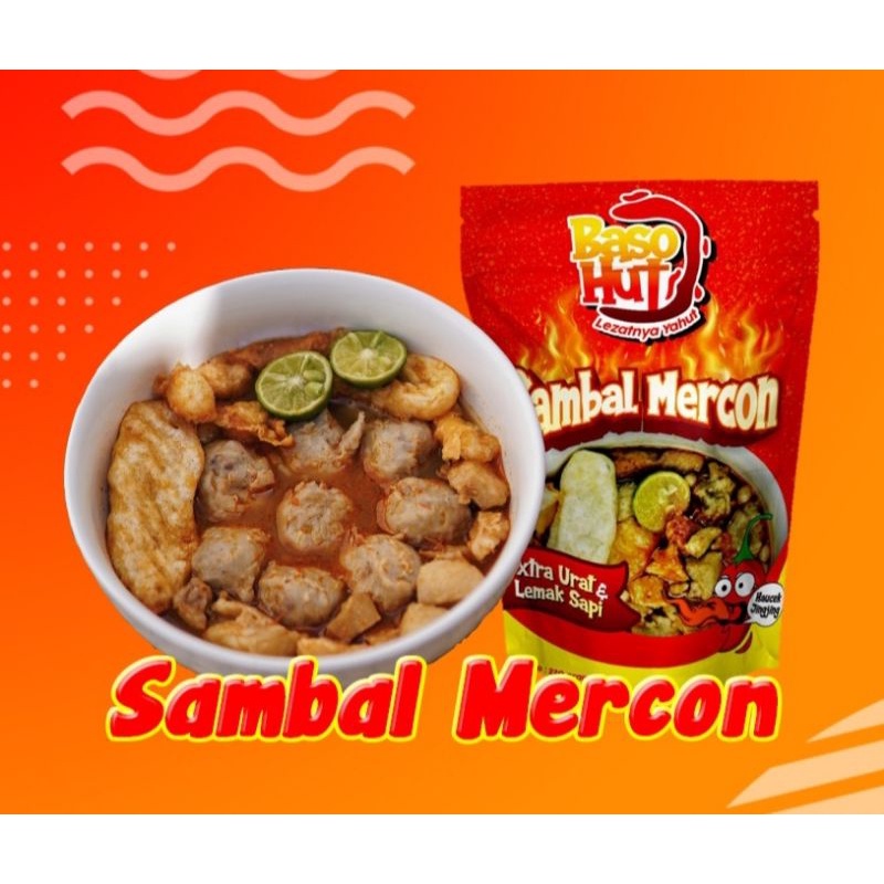 

[Agen] Bakso Hut varian SAMBEL MERCON daging sapi Malang mix bumbu aci Bandung asli halal murah enak