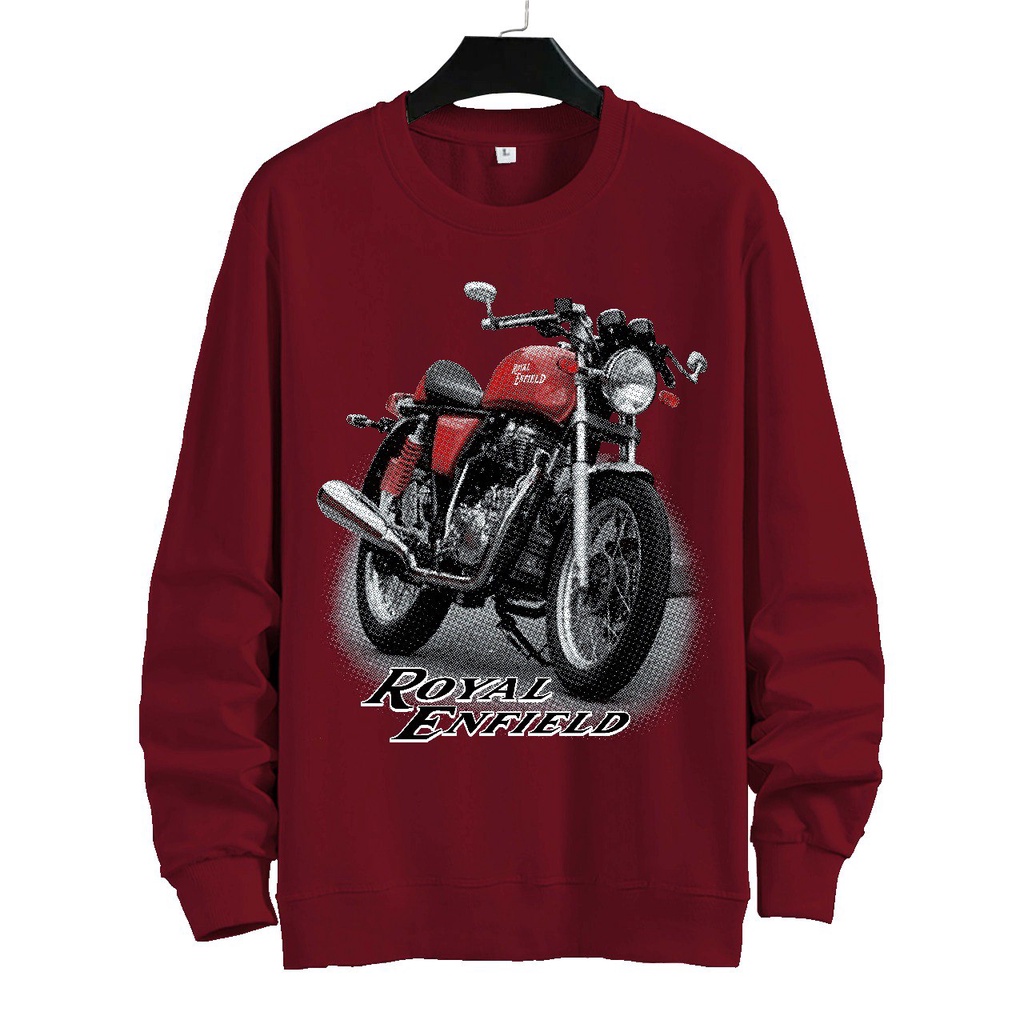 SWEATER UNISEX ( ROYAL ENFIELD)PRIA DAN WANITA  SWEATER JUMBO