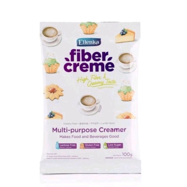 Jual Ellenka Fiber Creme Gr Fiber Cream Sachet G Creamer Susu Santan Sedap Nikmat