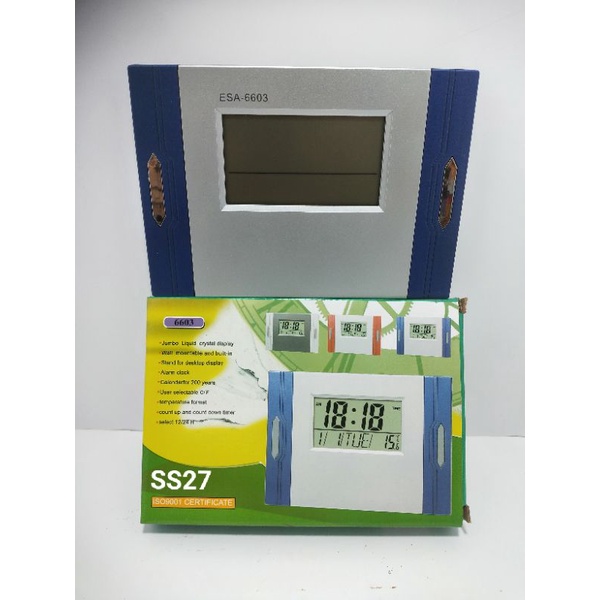 JAM DIGITAL DINDING ALARM MERK ESA