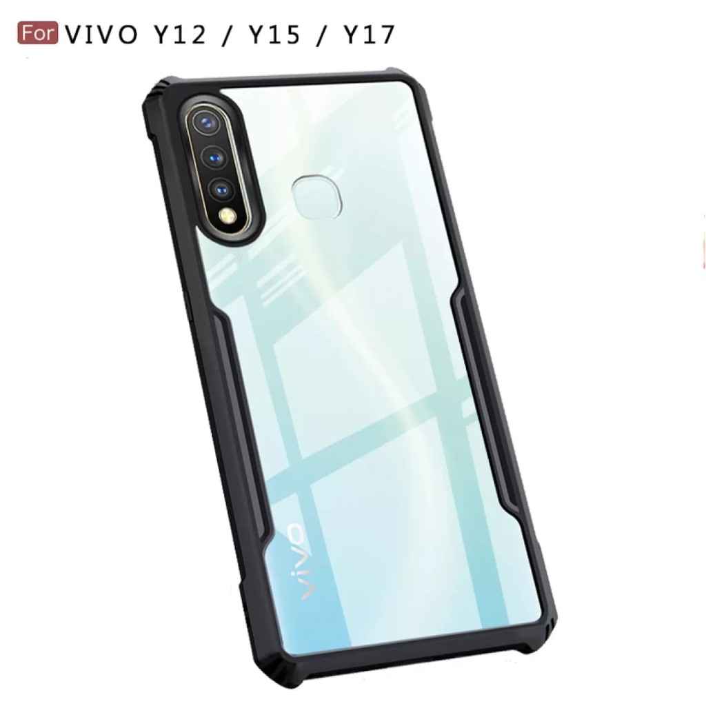 Decorum Case Vivo Y12s /  Y17 / Vivo Y15 / Vivo Y12 Hardcase Armor Shockproof Fusion Transparant