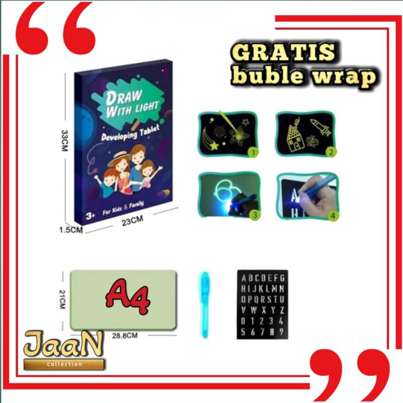 

Papan Tulis Ajaib Draw With Light Ukuran A4 Magic Drawing Board Menyala Dalam Gelap