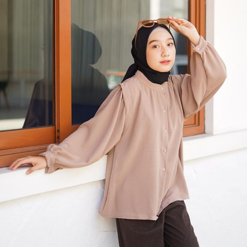 BAJU WANITA - ANAYA SHIRT - KAMEJA WANITA - ATASAN KOREA - BLOUSE WANITA - PAKAIAN WANITA- ATASAN