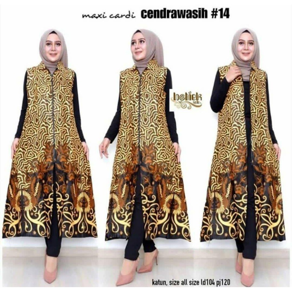 Long Cardy Batik Kekinian Bahan Katun Halus Simpel Elegan Cocok Untuk Segala Acara Harga Murah