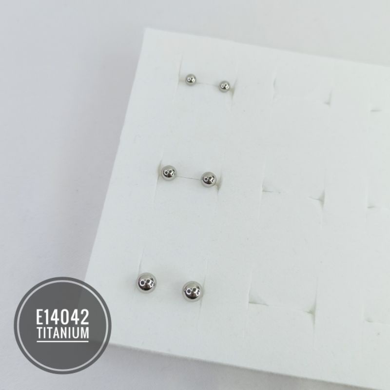 Anting Titanium Stud Bola Piercing E14042