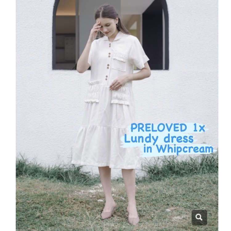 MAVEN - lundy dress in whipcream