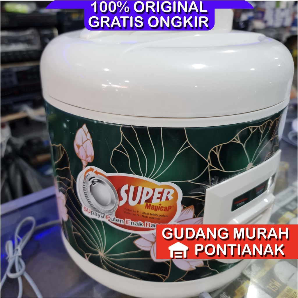 Rice Cooker Cosmos Baru CRJ 8228 B W Lotus 2 Liter Tongolan Magic Com Penanak Nasi Cosmos Terbaru Lotus Big Capacity