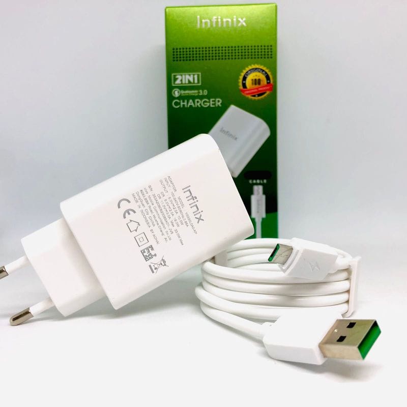 Charger INFINIX 33W TYPE-C Qualcomm Casan INFINIX USB TIPE C Flash Charging