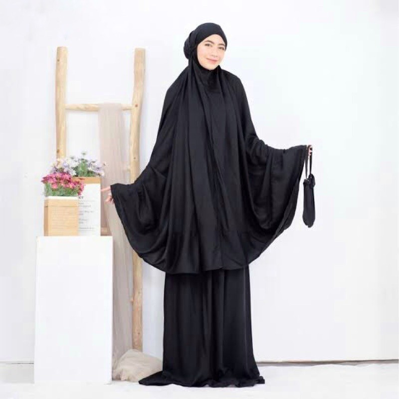 Mukena rayon twill premium - mukena rayon travelling