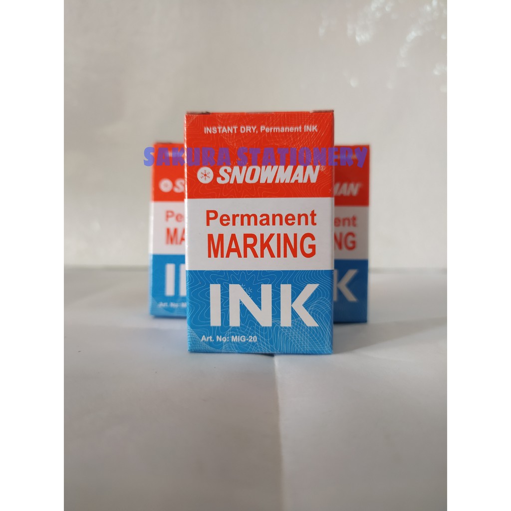 

Refill Tinta Spidol Snowman Permanent G12