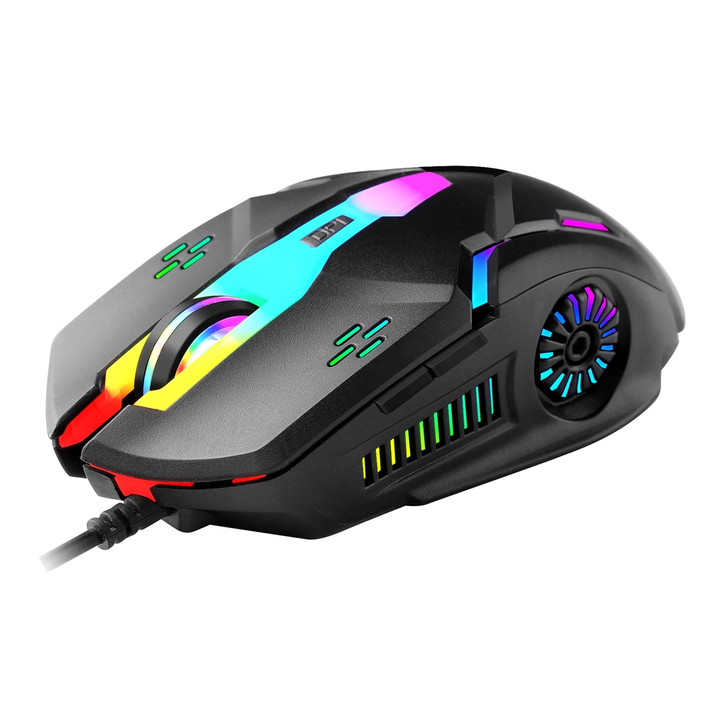 SKU-1290 MOUSE GAMING BAJEAL D2 RGB 6 TOMBOL BUTTON LED 3 DPI