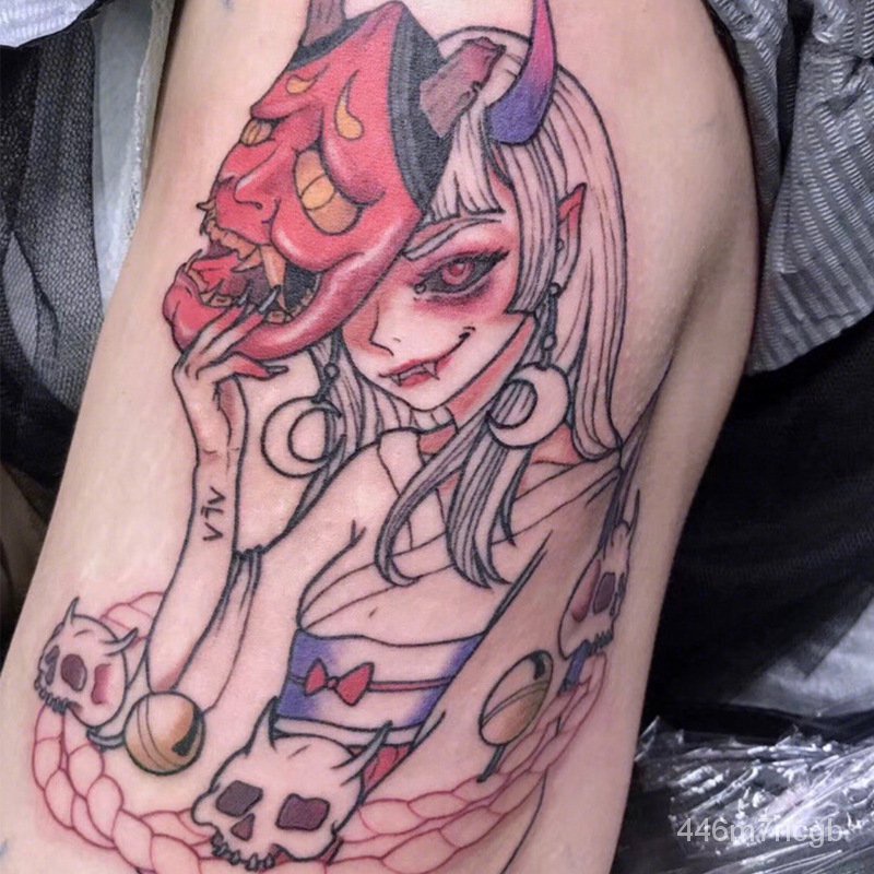 Anime Fake Tattoo Sticker Waterproof Temporary Sailor Moon Mermaid Flower Arm For Woman 18 Body Tran