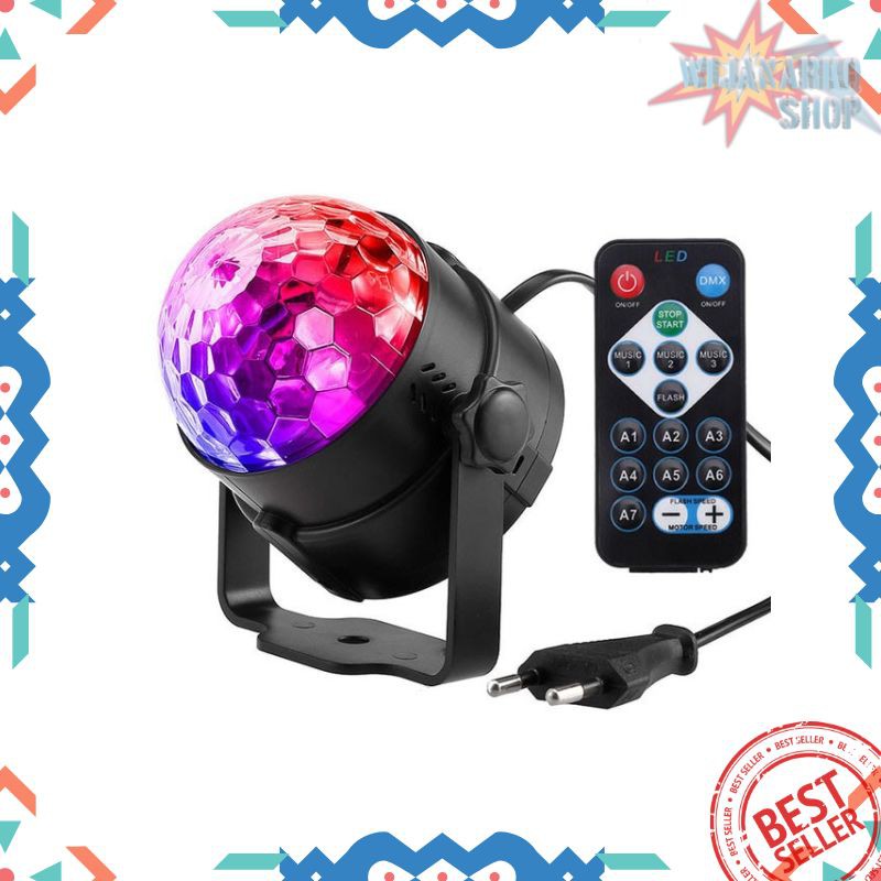 Proyektor LED Lampu Disco + Remote Control EU Plug - CY-LV-RG PRT11