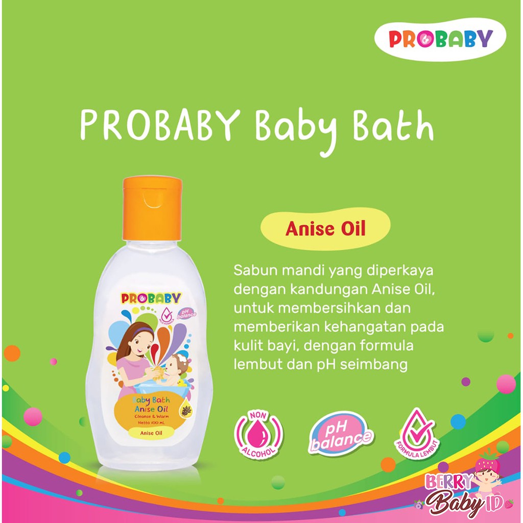 ProBaby Sabun Bayi Pro Baby Bath Anise Oil Cleanse &amp; Warm Anise Oil 100 ml Berry Mart