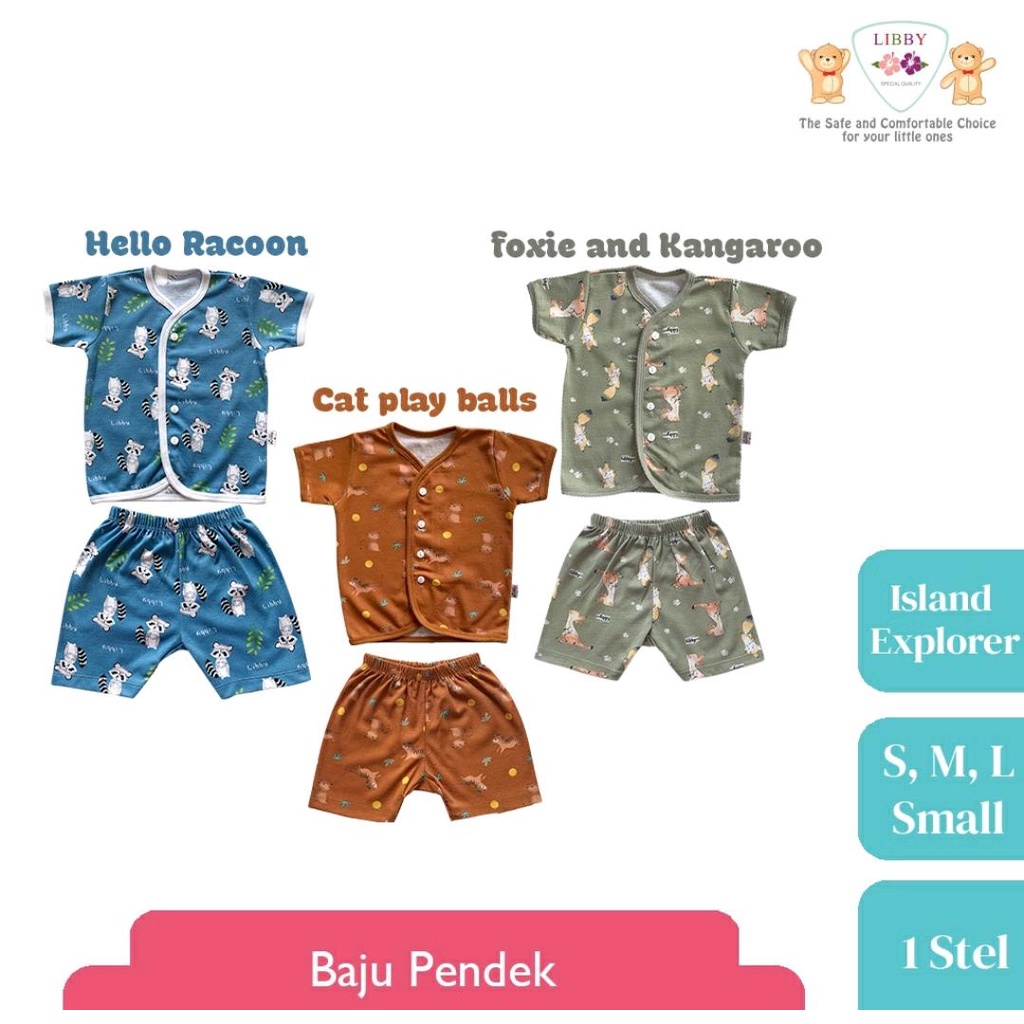 LIBBY SETELAN BAYI MOTIF ISLAND EXPLORER / BAJU BAYI / LIBBY