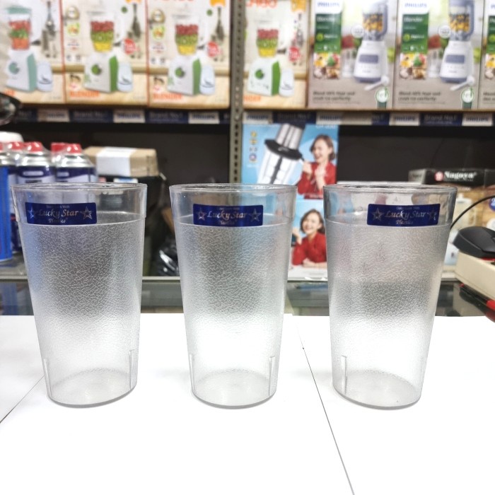 Gelas Es Anti Pecah L Transparan Large ShatterproofIce Glass Luckystar