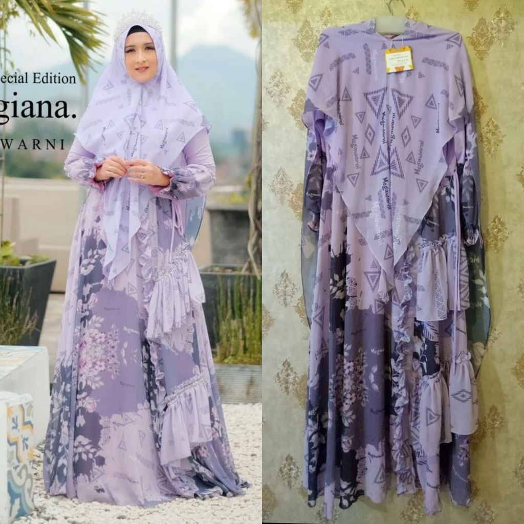 [MEGAWARNI] GAMIS SYARI / DRESS SET Special edition " MORGIANA "  By Megawarni