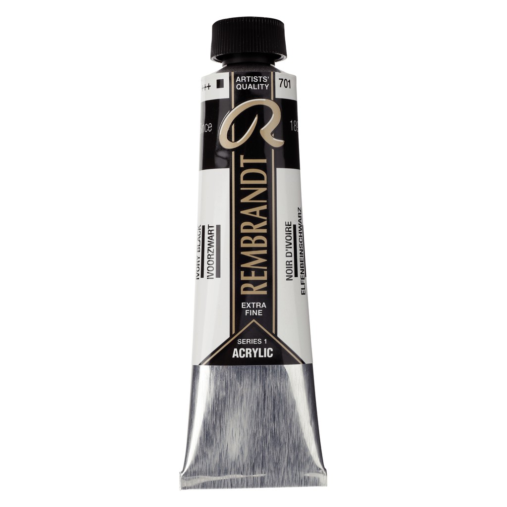 

Rembrandt Acrylic Colour Tube 40ml Black Series