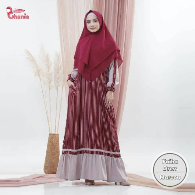 GAMIS SALUR/ GAMIS ORIGINAL/ GHANIA HIJAB/ FAIHA DRESS/ GAMIS TERLARIS