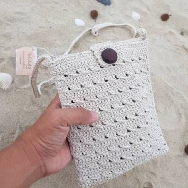 Tas Rajut Handmade/ Barrè Bohemian Sling Bag / boho style