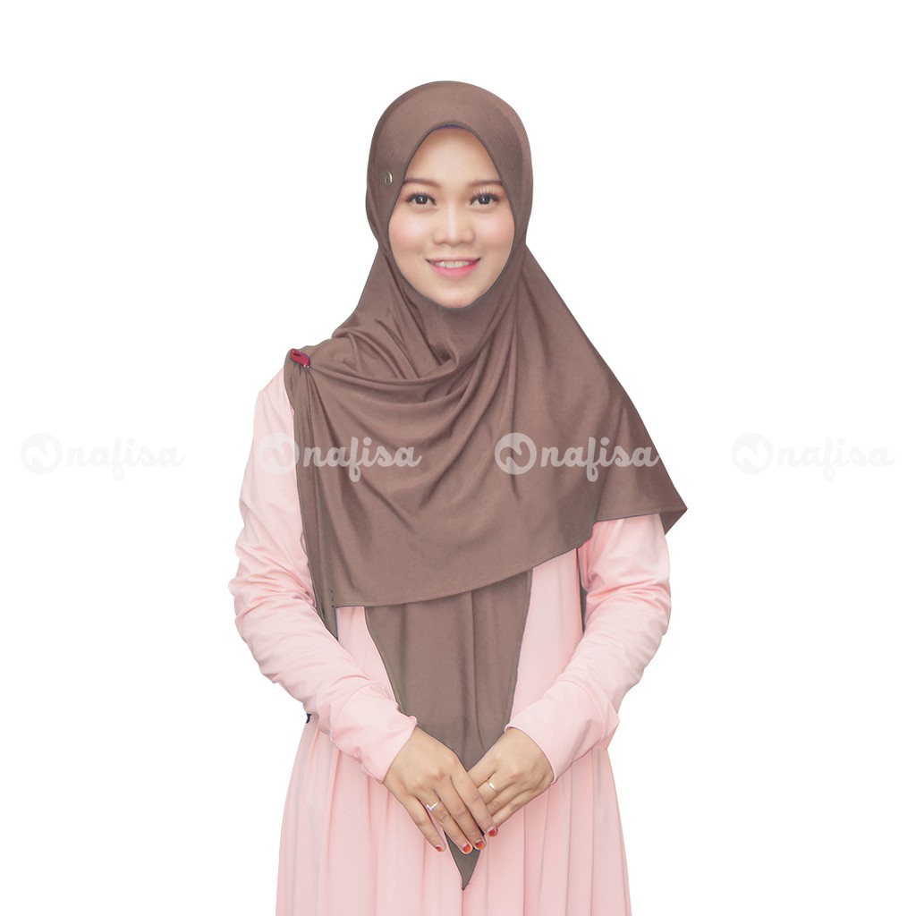 Jilbab Nafisa Davira/Hijab Segitiga/Kerudung instan murah/Jilbab Berkualitas-Milo