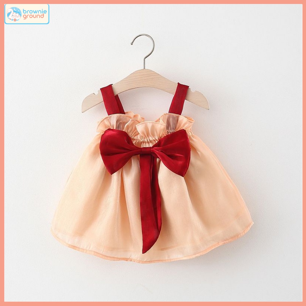 [COD] Gaun pesta elegan usia 0-4 tahun model TUTU RED&amp;PEACH / Dress bayi perempuan bahan lembut / Gaun pesta IMPOR KOREA