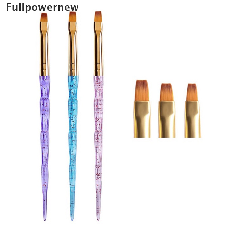 [FULL] 3pcs/set Nail Art Liner Painting Pen light therapy carving pen Brush Acrylic UV