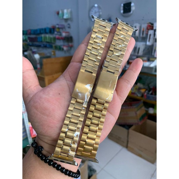 Strap Tali jam tangan Apple watch iwatch 42mm 44mm gold