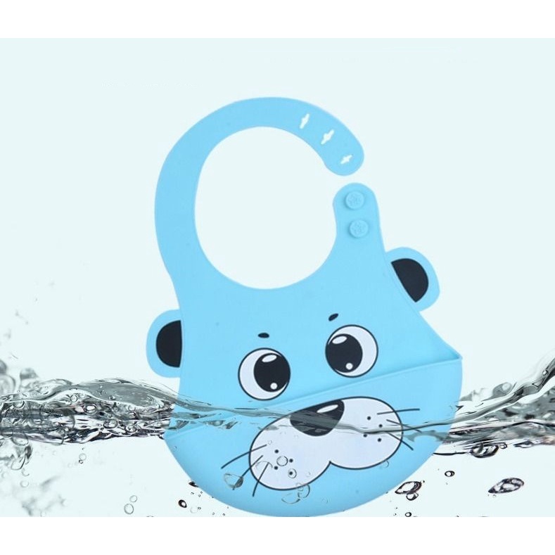 Silicone Bib Slaber Makan Anak Bayi Baby Bib Burp