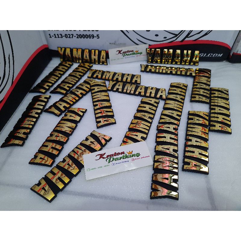 Emblem tangki yamaha rx king sepasang kanan kiri tebal glowing