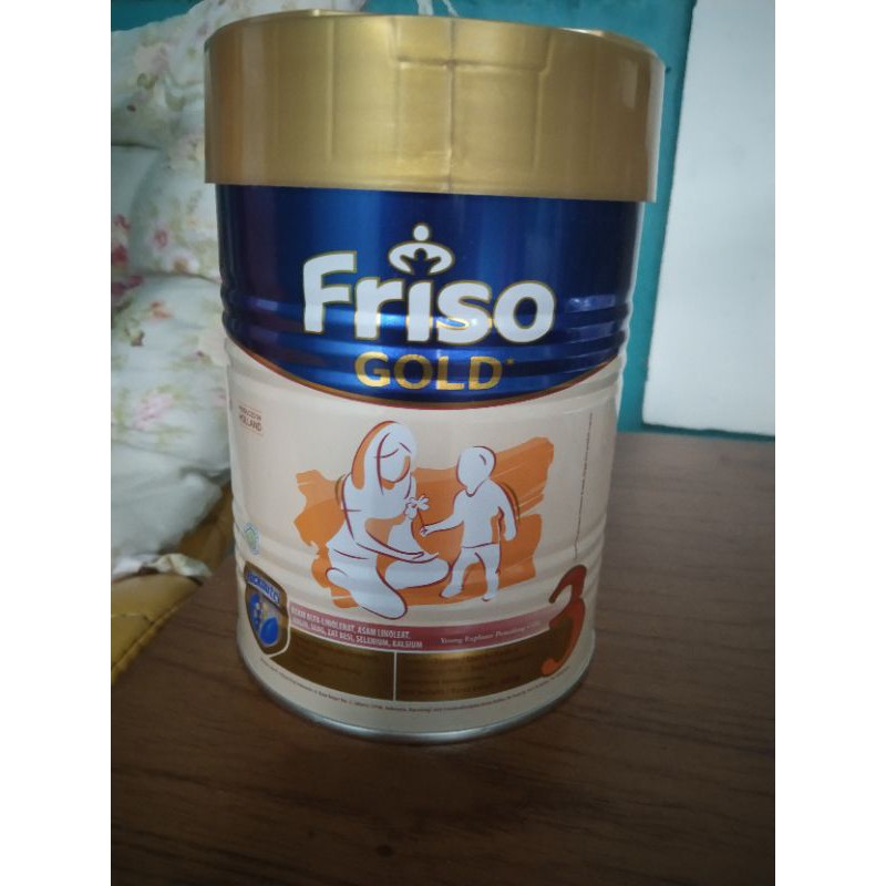 New Friso Gold 3 Vanila 400 Gr frisolac Kaleng
