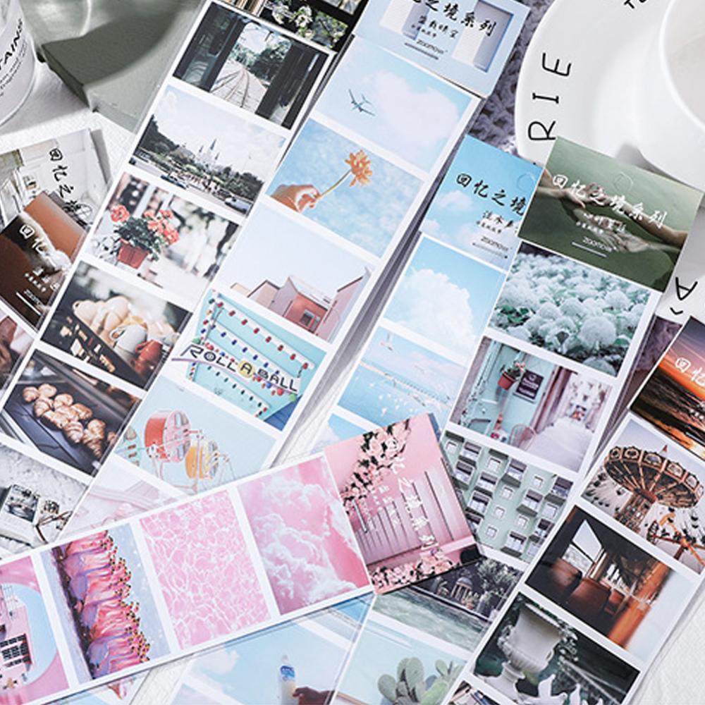 Timekey Stiker Seri Memori Fotografi Ukuran 50x350mm Untuk Dekorasi Diaryscrapbookalbum A4K5