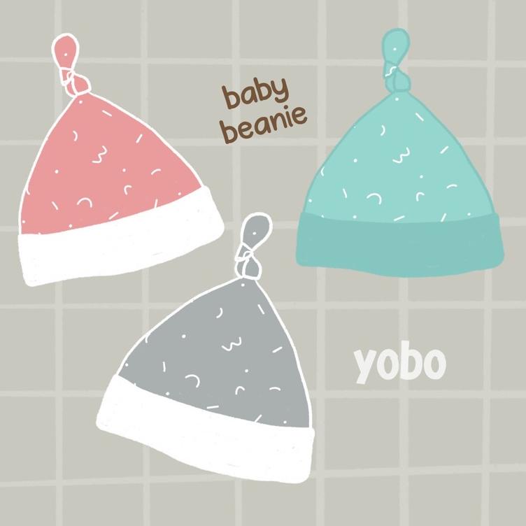 YOBO Bonbon Baby Beanie | TOPI BAYI BONBON ‣ XU.889914