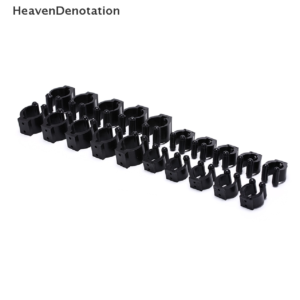 [HeavenDenotation] 10PCS Plastic Billiards Snooker Cue Locating Clip Holder for Pool Cue Racks