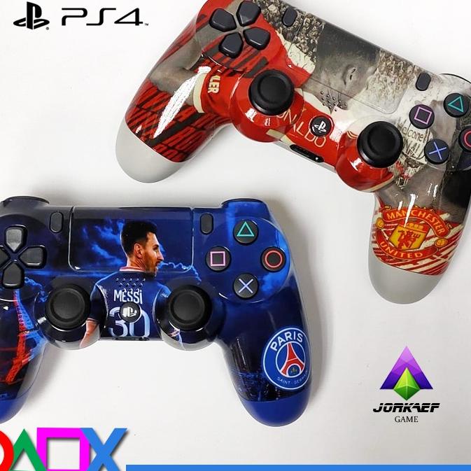 Telah Hadir.. STIK OP PS4 MOTIF BOLA CLUB SEPAKBOLA MESSI RONALDO / STICK PS 4 ORI PABRIK / JOYSTICK
